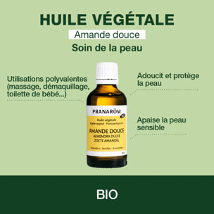 Pranarom - Huile Végétale d'Amande douce - Bio - 50 ml