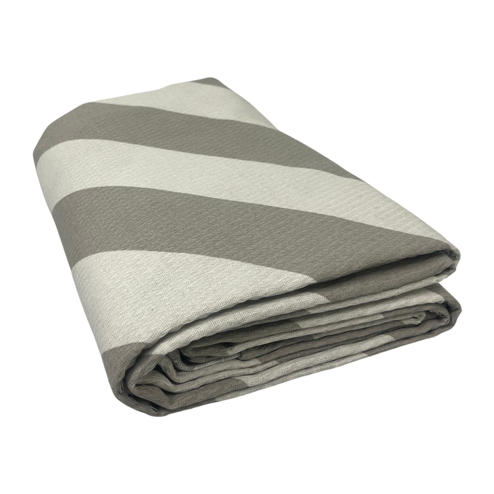 Copriletto Piquet 100% Cotone Made in Italy Fantasia Rigata Disegno Elite Beige