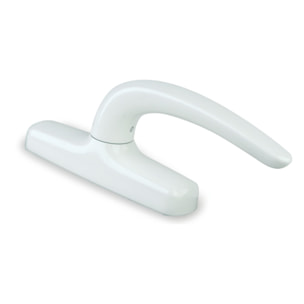 Crémone double fourche Nefer midi FAPIM - blanc 9010 - 0787BI-32