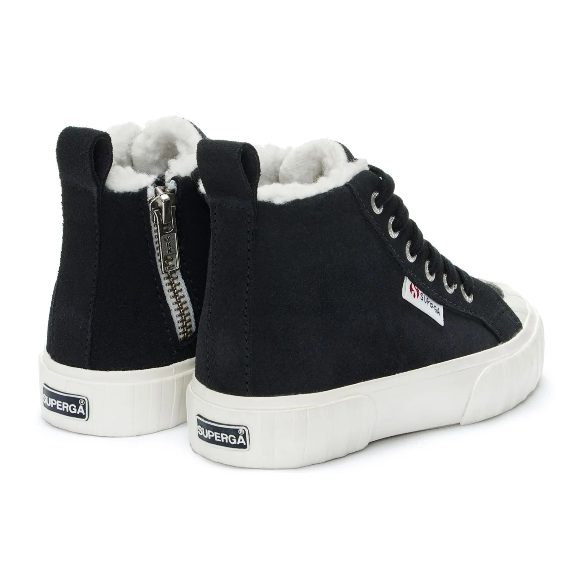 Sneakers Superga Bambino/a Blu 2696 Kids Stripe Suede