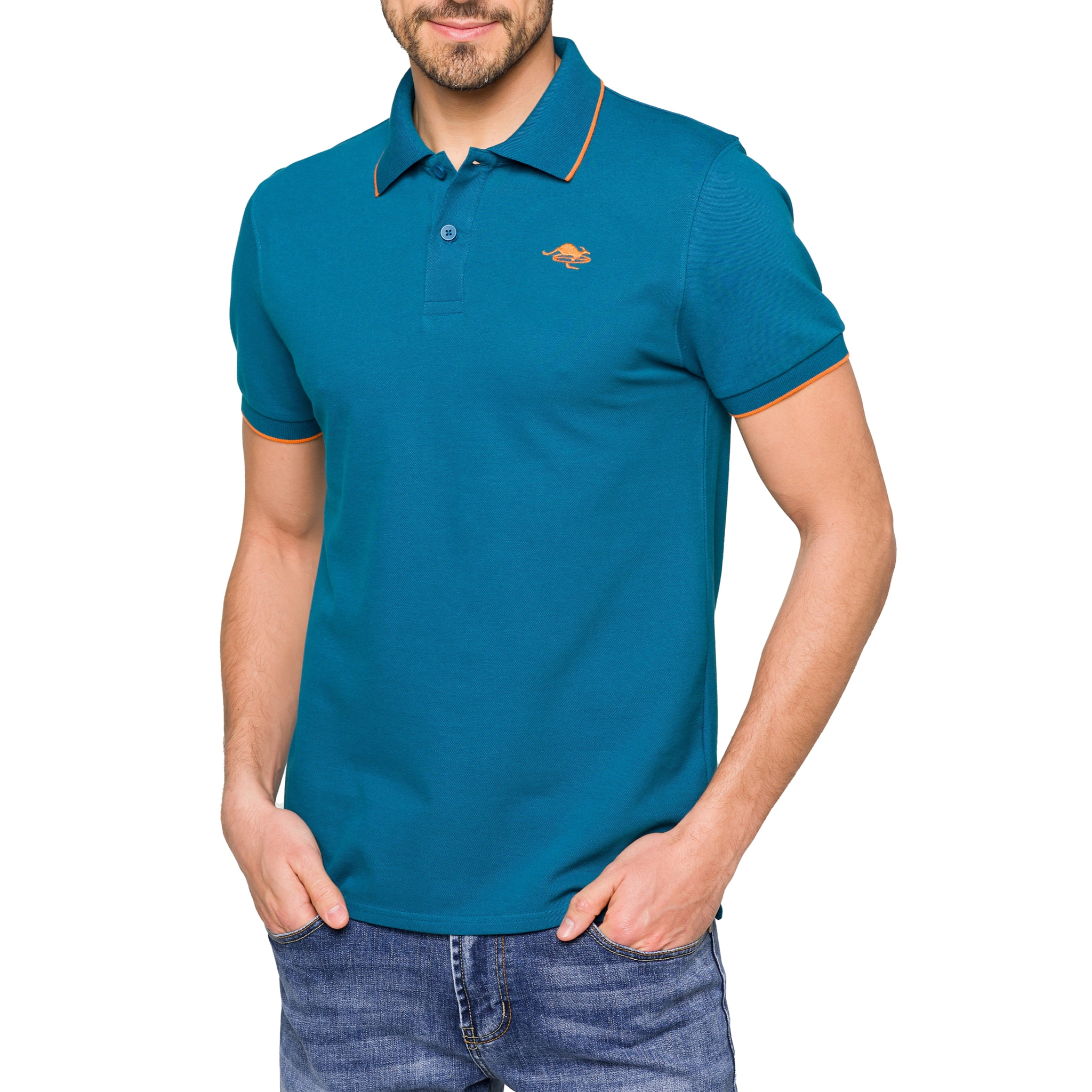 Polo Hot Buttered Mareeba con rayas azul