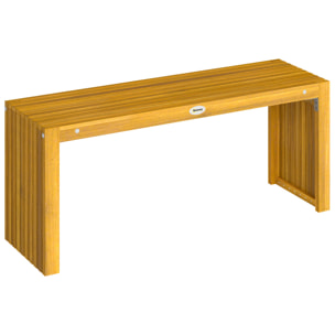 Banc de jardin 2 places bois acacia pré-huilé 240 Kg max.