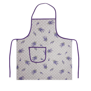 Set 2 Pezzi Grembiule Cucina Con Tasche 100% Cotone Disegno Mini Camargue