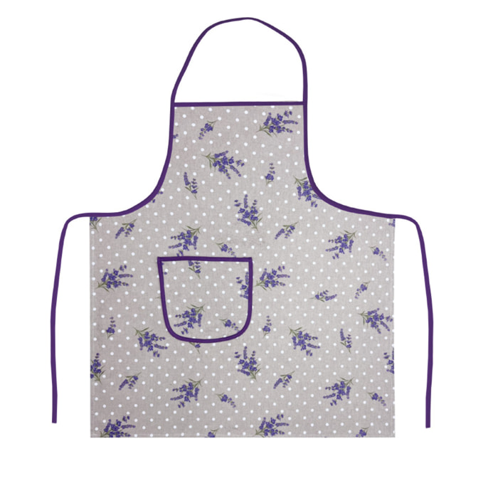 Set 2 Pezzi Grembiule Cucina Con Tasche 100% Cotone Disegno Mini Camargue