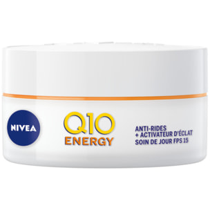 Pack de 2 - Nivea - Q10 ENERGY Soin Jour Anti-Rides FPS 15 50ml