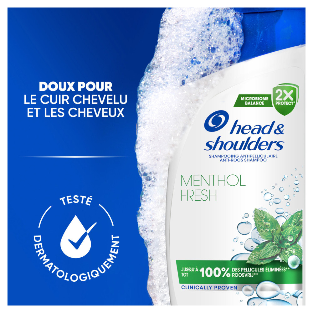 6 Shampoings Menthol Fresh 330ml - Head & Shoulders