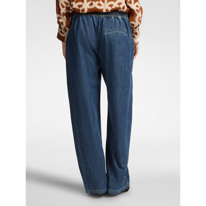 Elena Mirò - Jeans con tachuelas - Azul