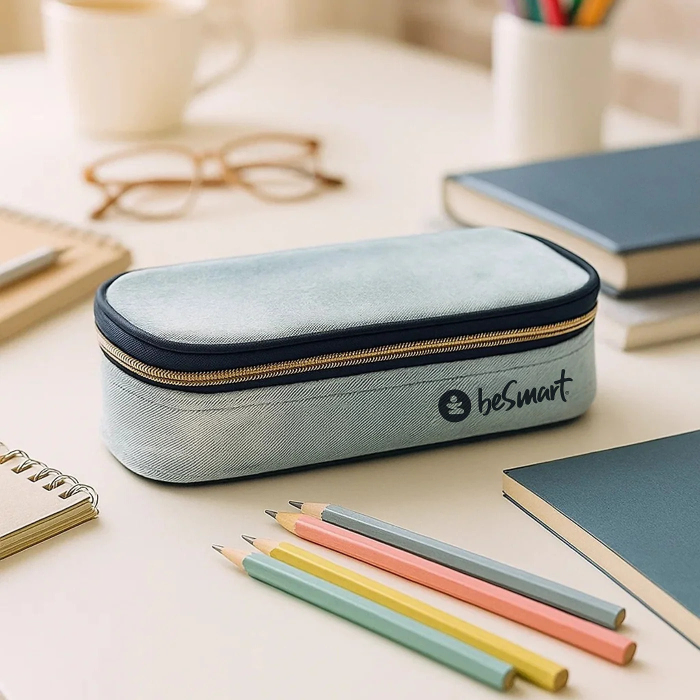 beSmart - ASTUCCIO OVALE LIGHT JEANS