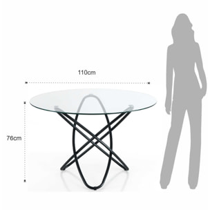 Tomasucci table HULA HOOP 110 Transparent