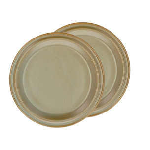 Set de 2 assiettes plates Evig D26 cm