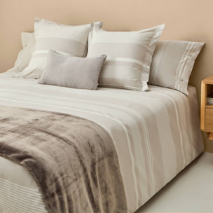 Funda nórdica azul de algodón percal de 180 hilos