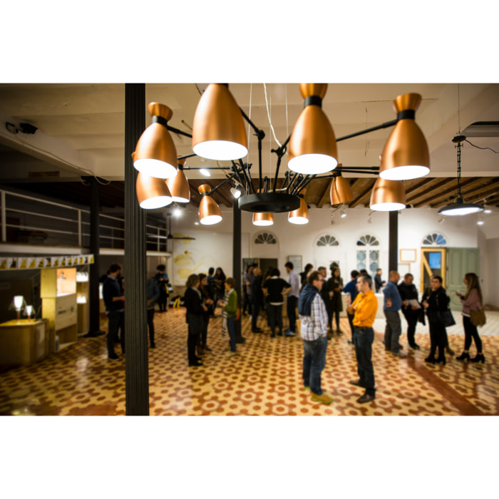 RETRO 12L Colgante cobre