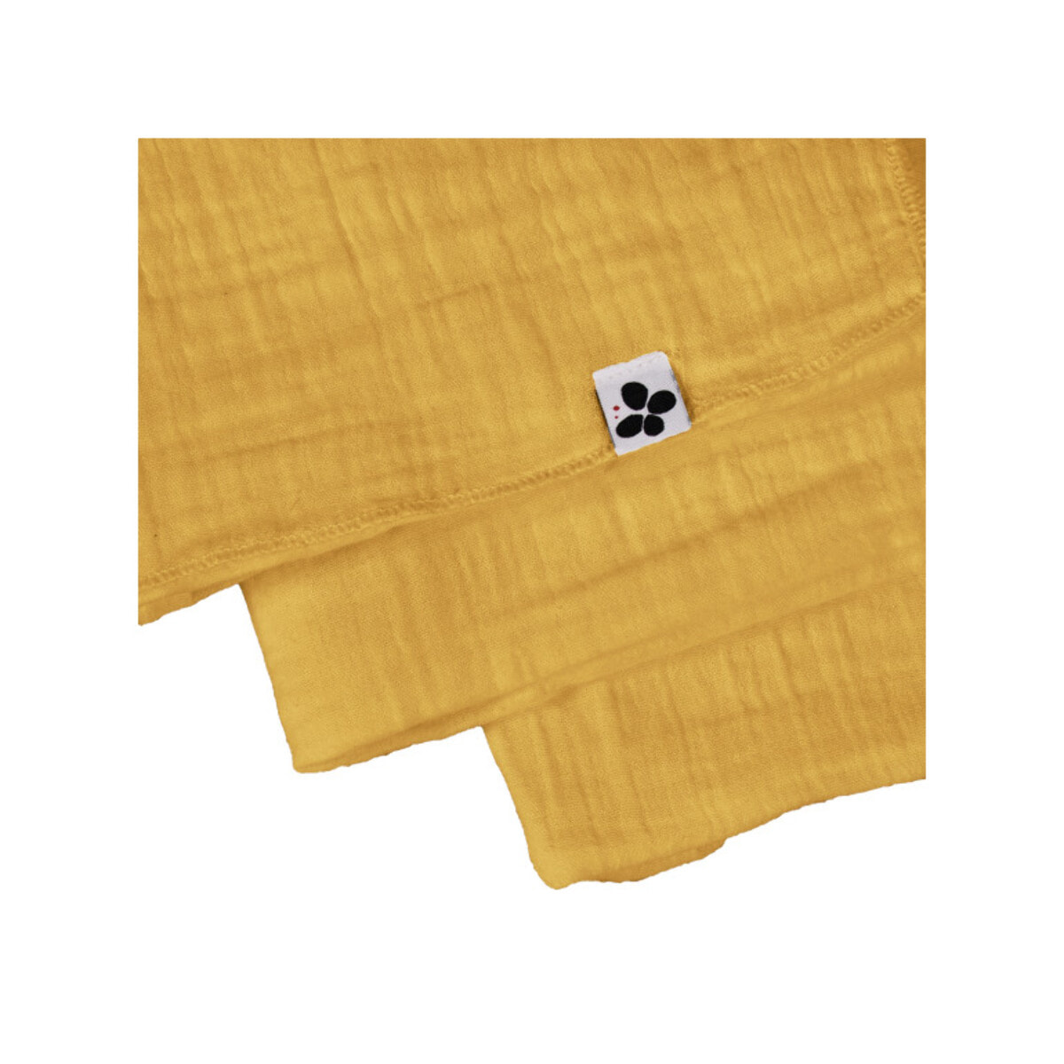 Lot de 3 serviettes 40x40 cm en gaze de coton - 10 coloris - GAIA