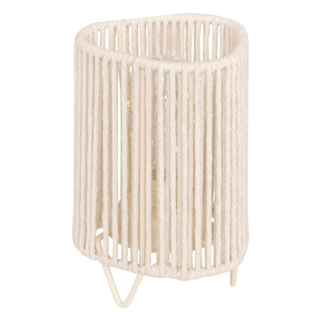 Lampe LED batterie Oda blanc H17cm