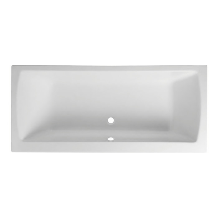 Baignoire rectangulaire Neon avec pied 180x80cm Blanc