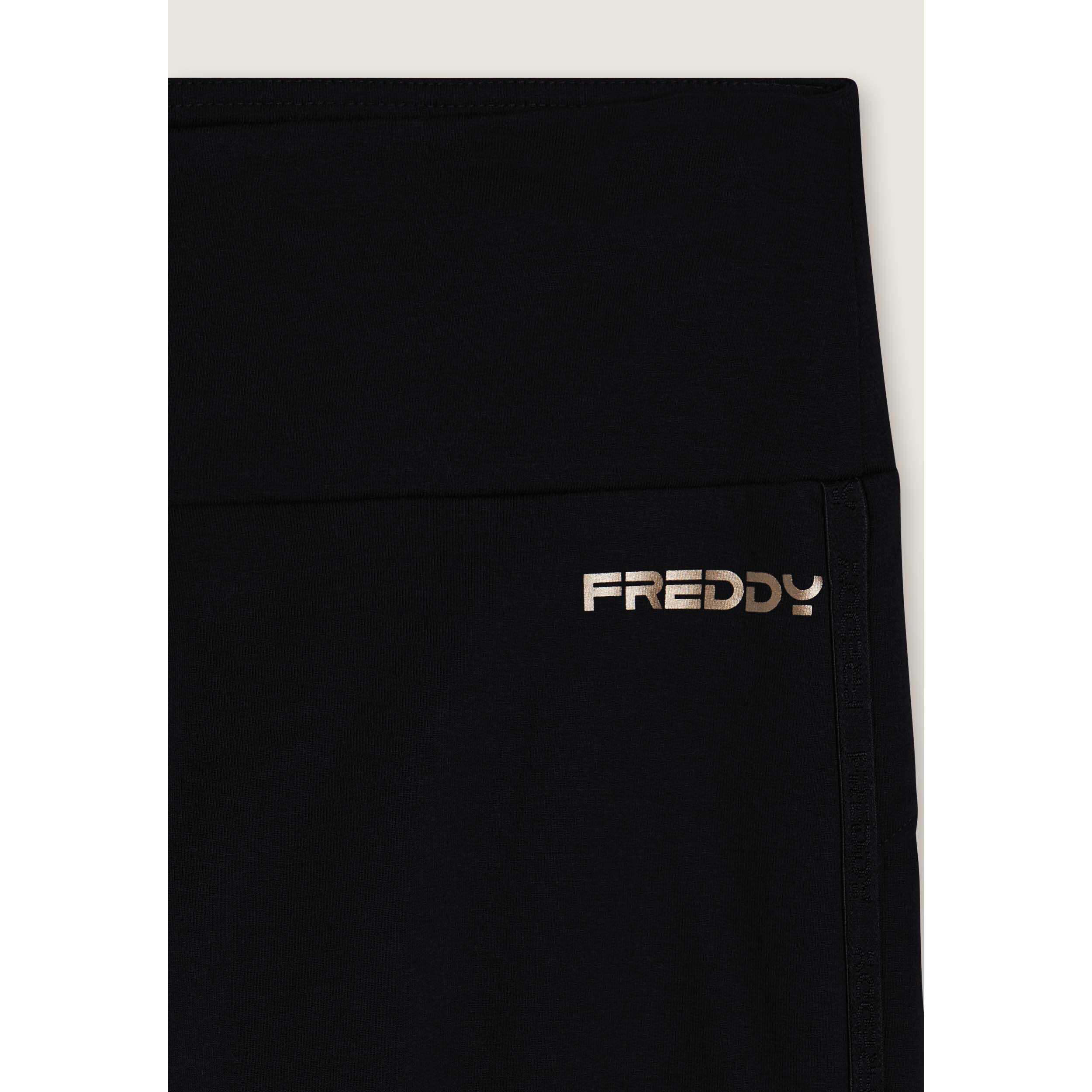 Leggings con bande logate e vita alta