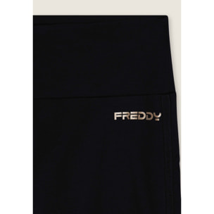 Leggings con bande logate e vita alta