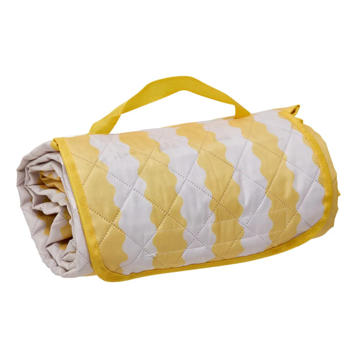 Couverture pour pique-nique jaune 140x175cm