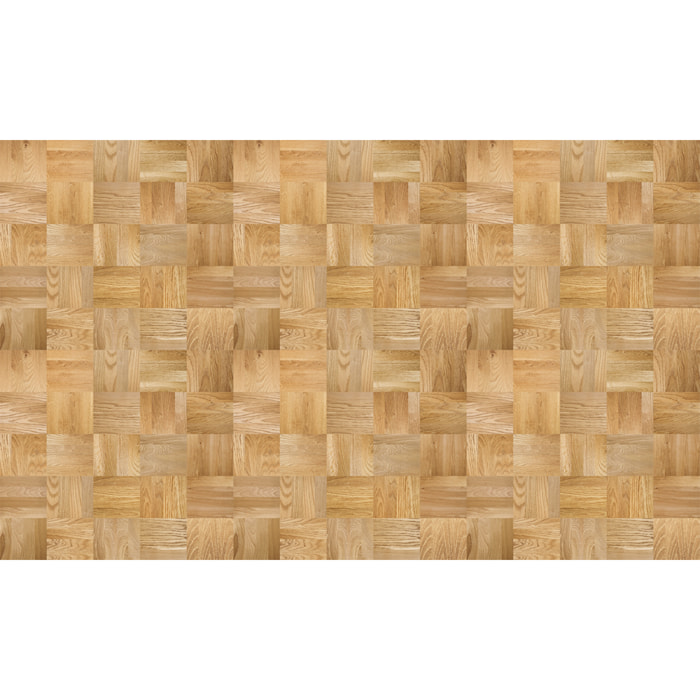 Revêtement sticker sol - PARQUET BOIS MOSAÏQUE - Rouleau adhésif Protection Anti-dérapant