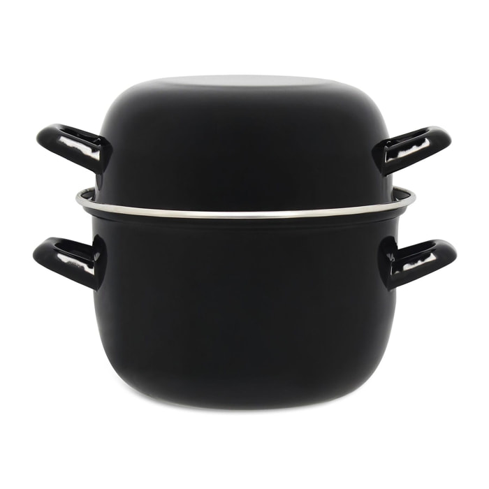 Marmite à moules noire 18cm