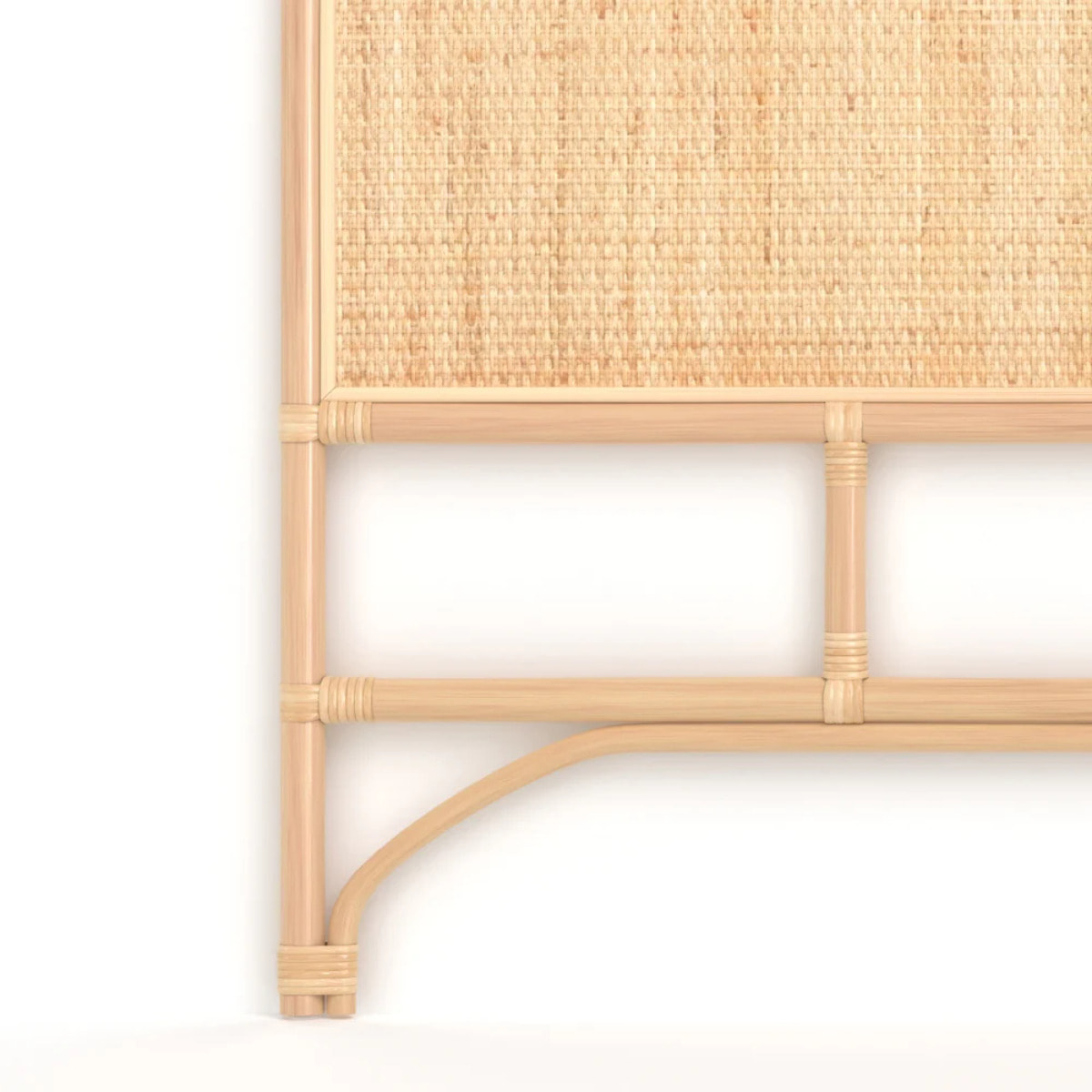Tête de lit 140 cm en rotin naturel - Grace
