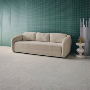 Canapé convertible 3 places tissu chenille  TWIST