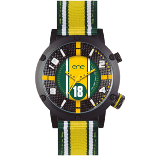 Reloj Ene 650000106 Hombre Analogico Cuarzo con Correa de Textil