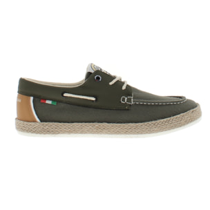 Armata di Mare Scarpe Uomo Espadrillas Stringate con Soletta Comfort AMU S24N525 Khaki