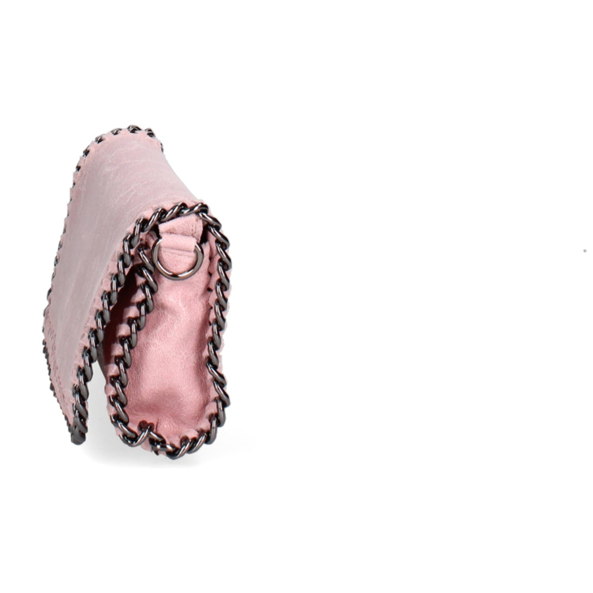 Borsa a tracolla da donna Made in Italy - Eolian Nova - Pelle scamosciata stampata - 22.0 x 13.0 x 4.0 cm