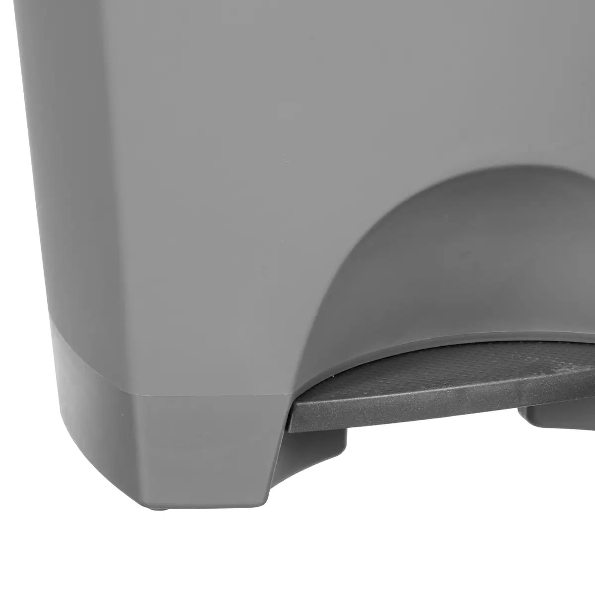 Poubelle à pédale plastique 42L Gris