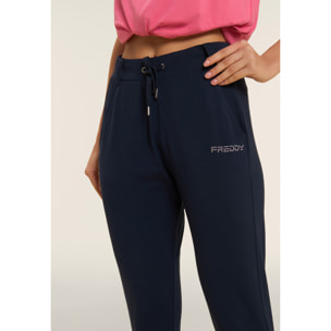 Pantaloni Sportivi Slim con Passanti e Coulisse