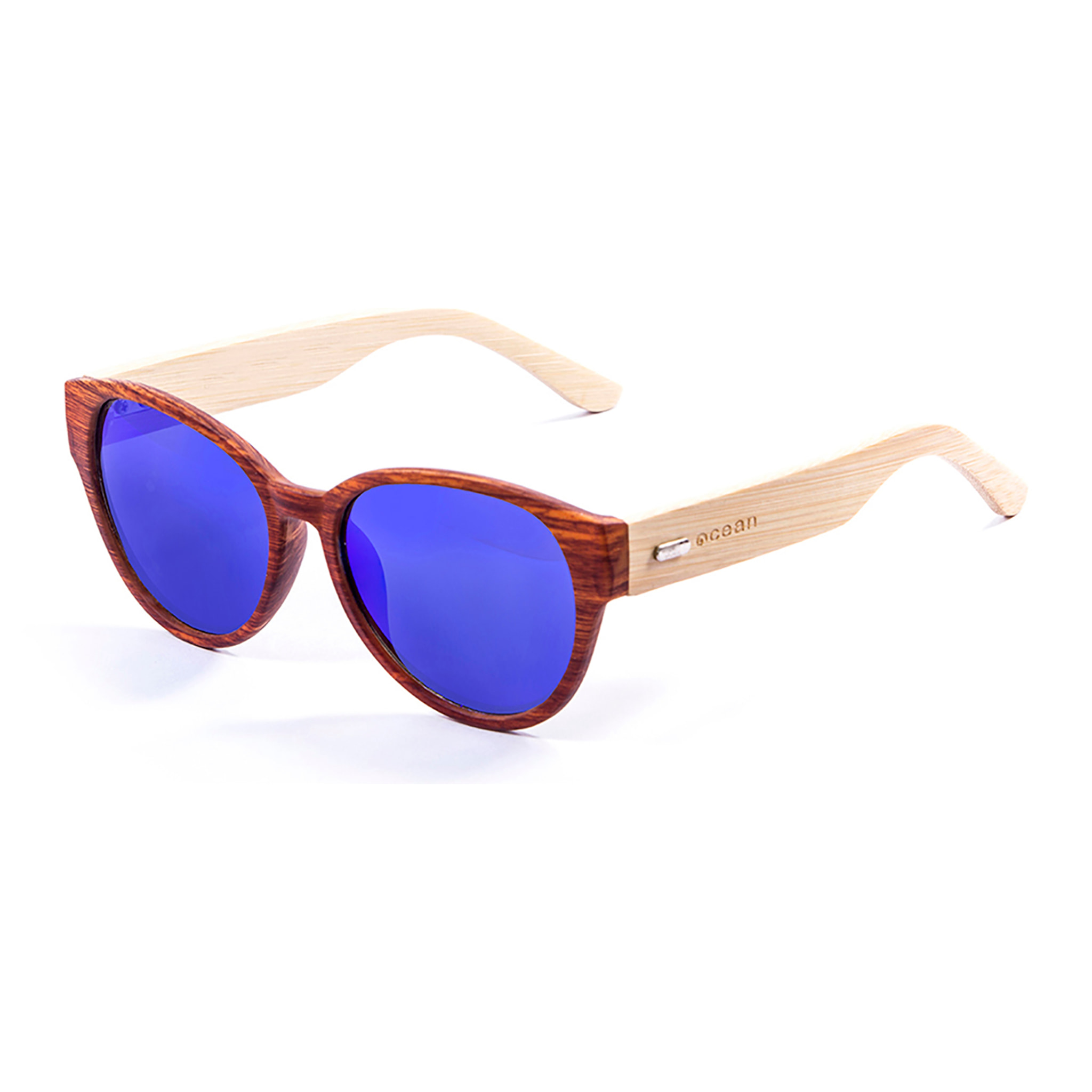 Gafas de sol OCEAN COOL - Marrón madera / Revo azul