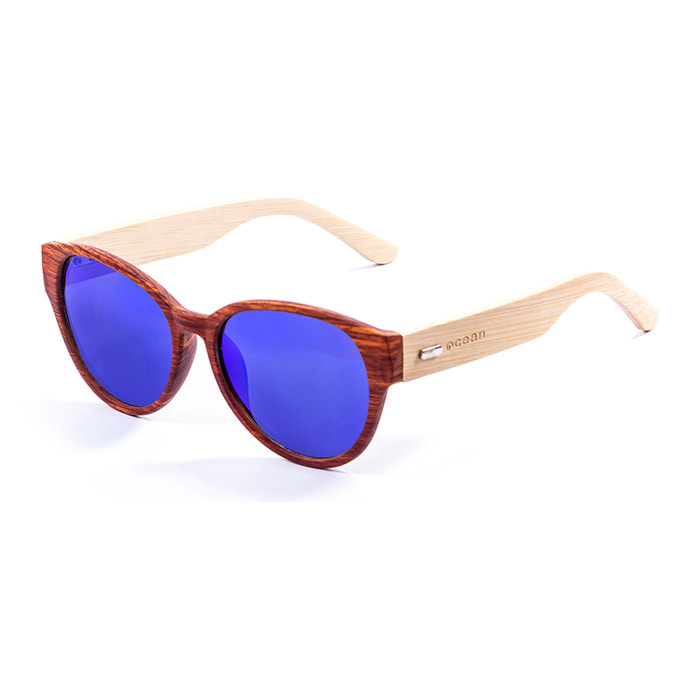 Gafas de sol OCEAN COOL - Marrón madera / Revo azul