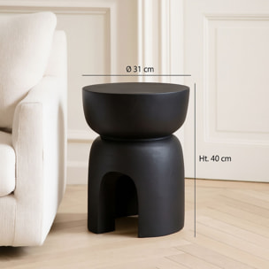 Meuble d'appoint en bois noir TREE