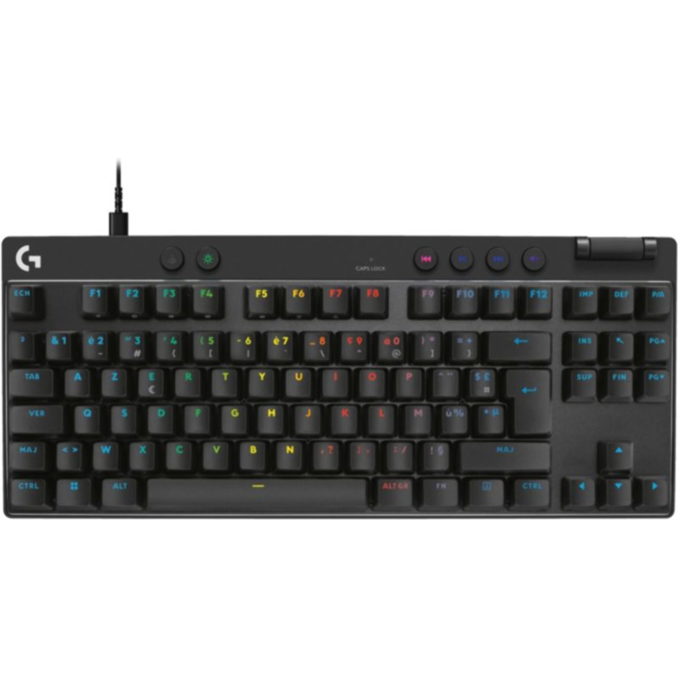 Clavier gamer LOGITECH G Pro X TKL Rapid  Noir