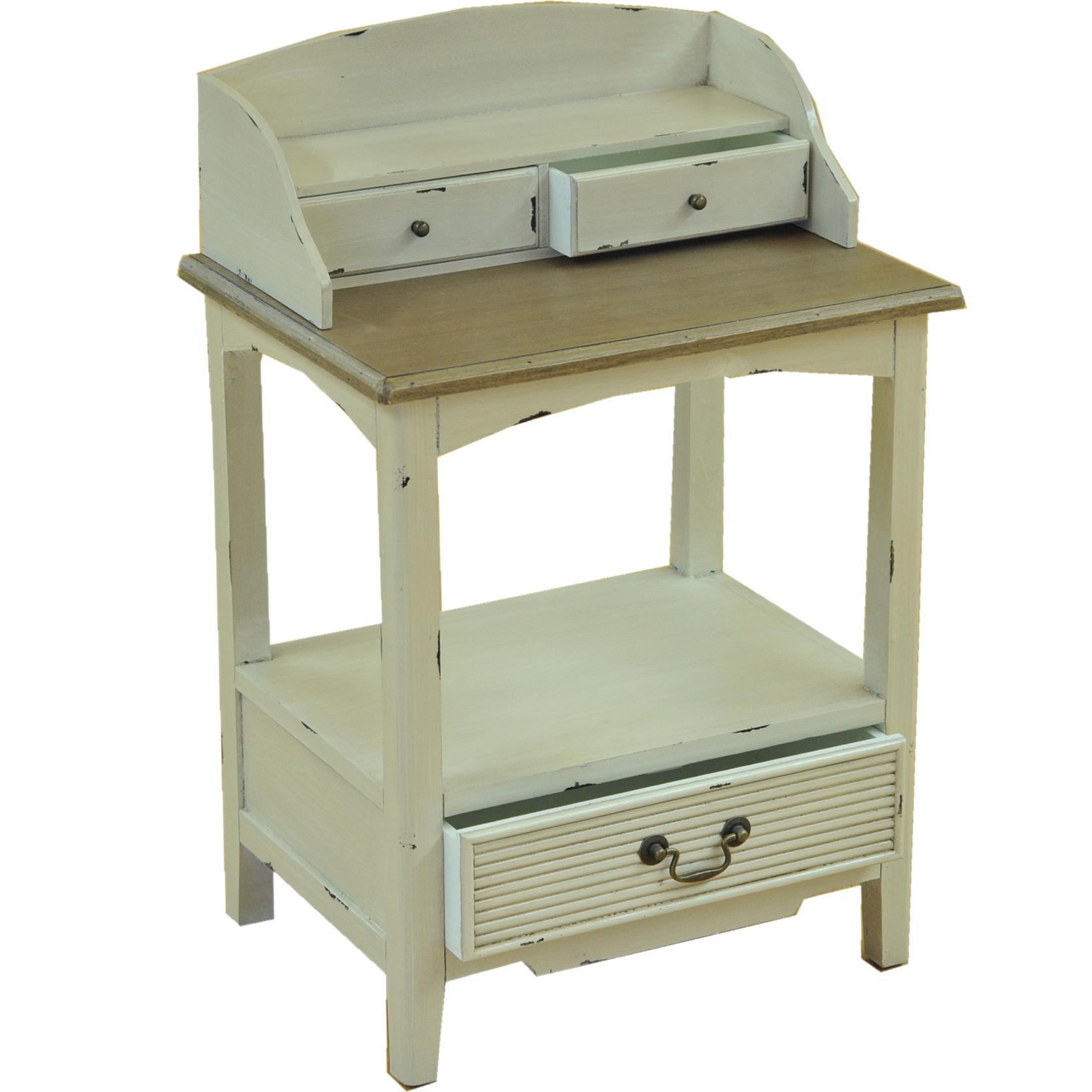 Comodino Con Cassetti. Altezza 78 Cm - Pezzi 1 - 52,5X78X38cm - Colore: Grigio - Bianchi Dino - Mobili, Tavoli, Scaffali Etc