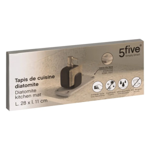 Tapis en diatomite gris 28x11cm