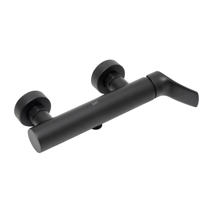 Infinitio mitigeur de douche monocommande mural, entraxe 150 mm, sans ensemble de douche, noir mat (SATBSINF268C)