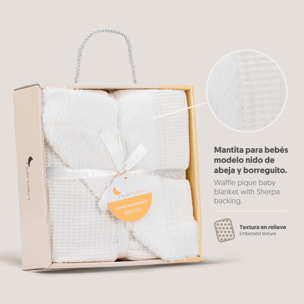 Manta Nido Abeja con Borreguillo