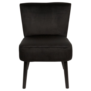 Fauteuil Crapaud Giulia Noir