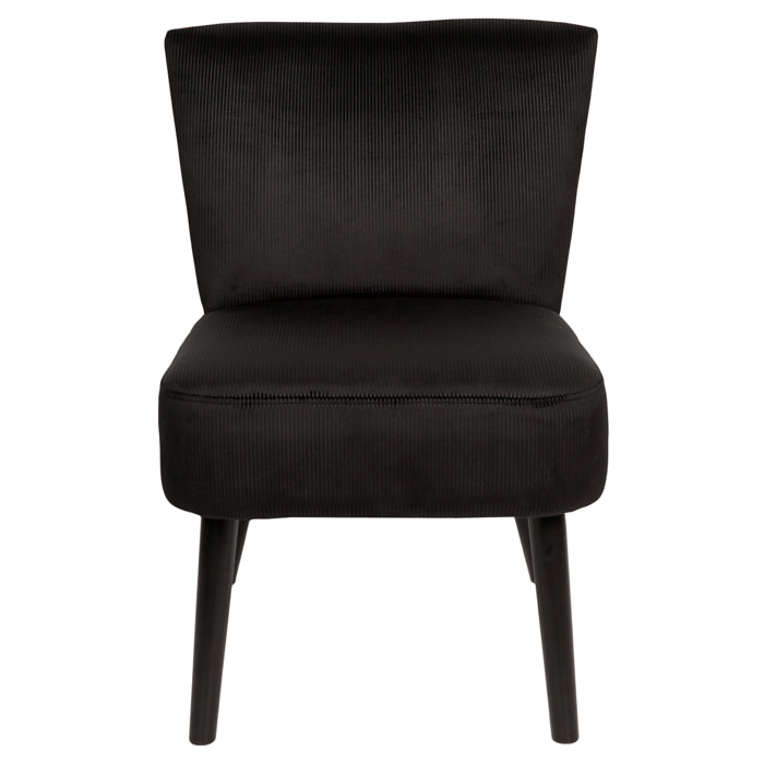 Fauteuil Crapaud Giulia Noir