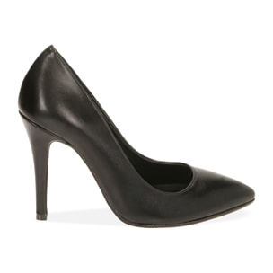 Zapato de tacón negras, tacón 10 cm