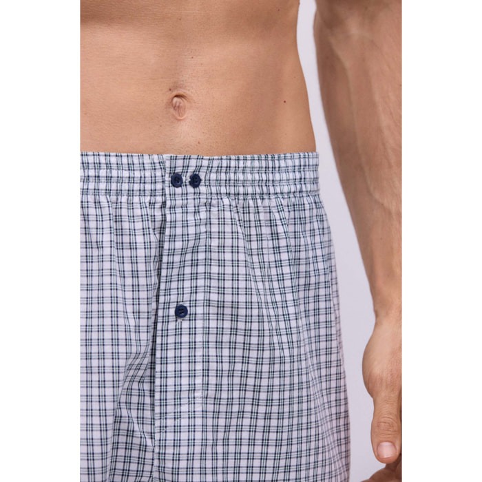 Boxer corti in tessuto a quadri Tattersall
