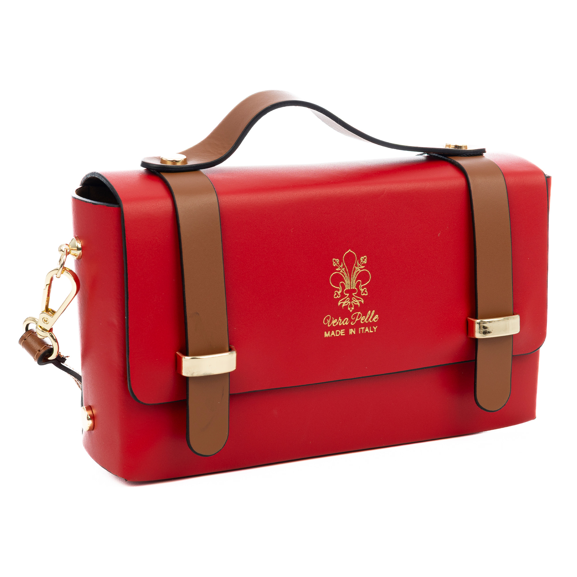 Bernareggio Bolso bandolera Mujer. Piel auténtica Ruga.