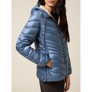 Oltre - Piumino lightweight con cappuccio - Azzurro