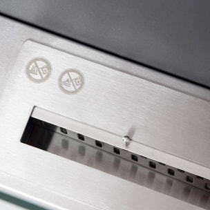 Cheminée bioéthanol murale design contemporain bruleur 0,9 L - couverture 20-25 m² - dim. 60L x 22l x 40H cm