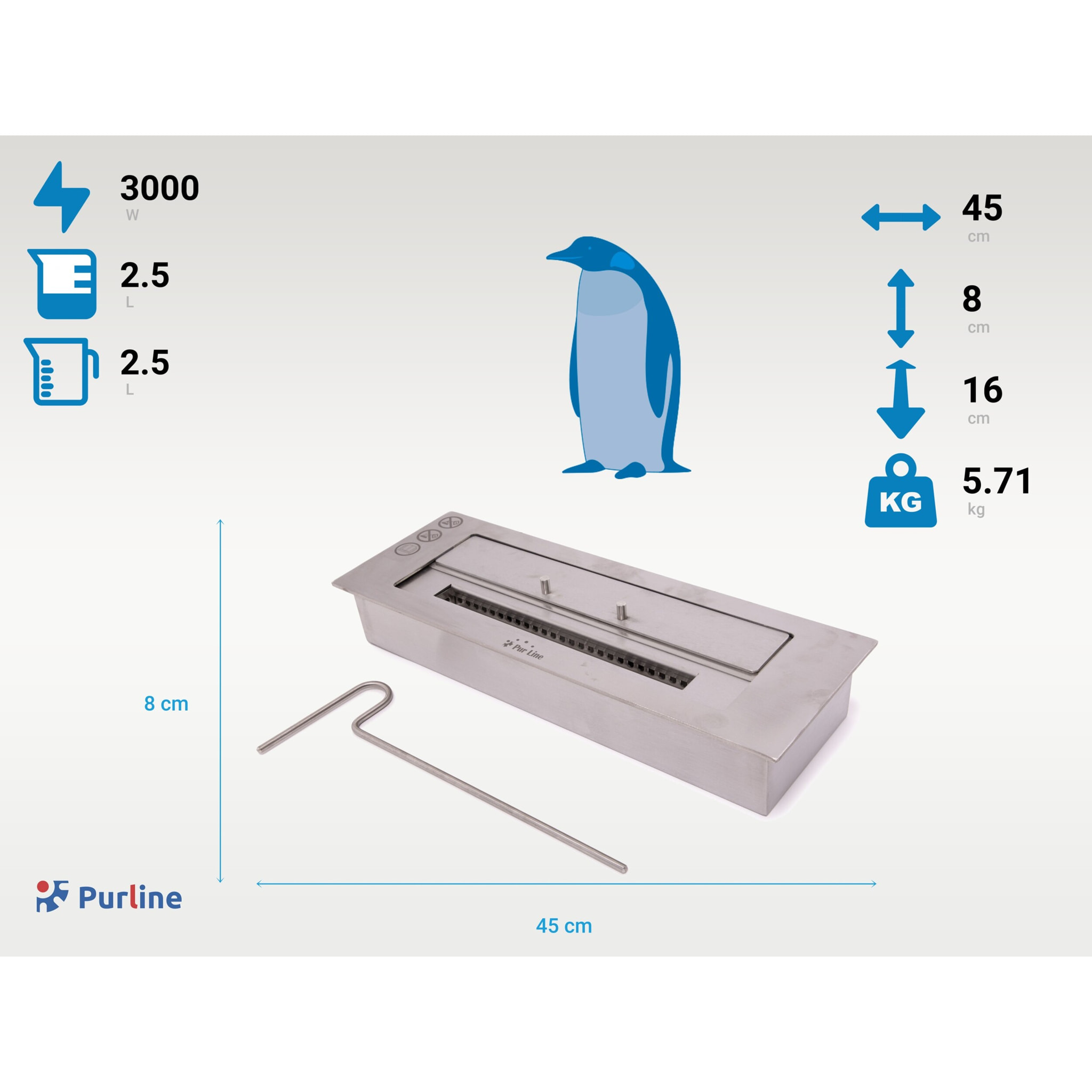 Bloc de combustion de taille moyenne avec fibre céramique et régulateur de flamme