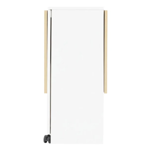 Table pliante 4 places Eat up blanc et bois