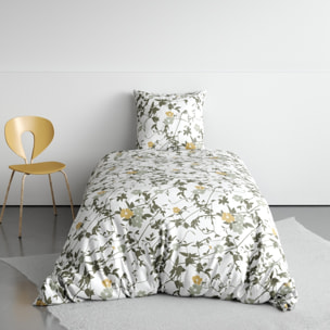 Parure Housse De Couette 2pcs 100% Coton 57fils Hoya