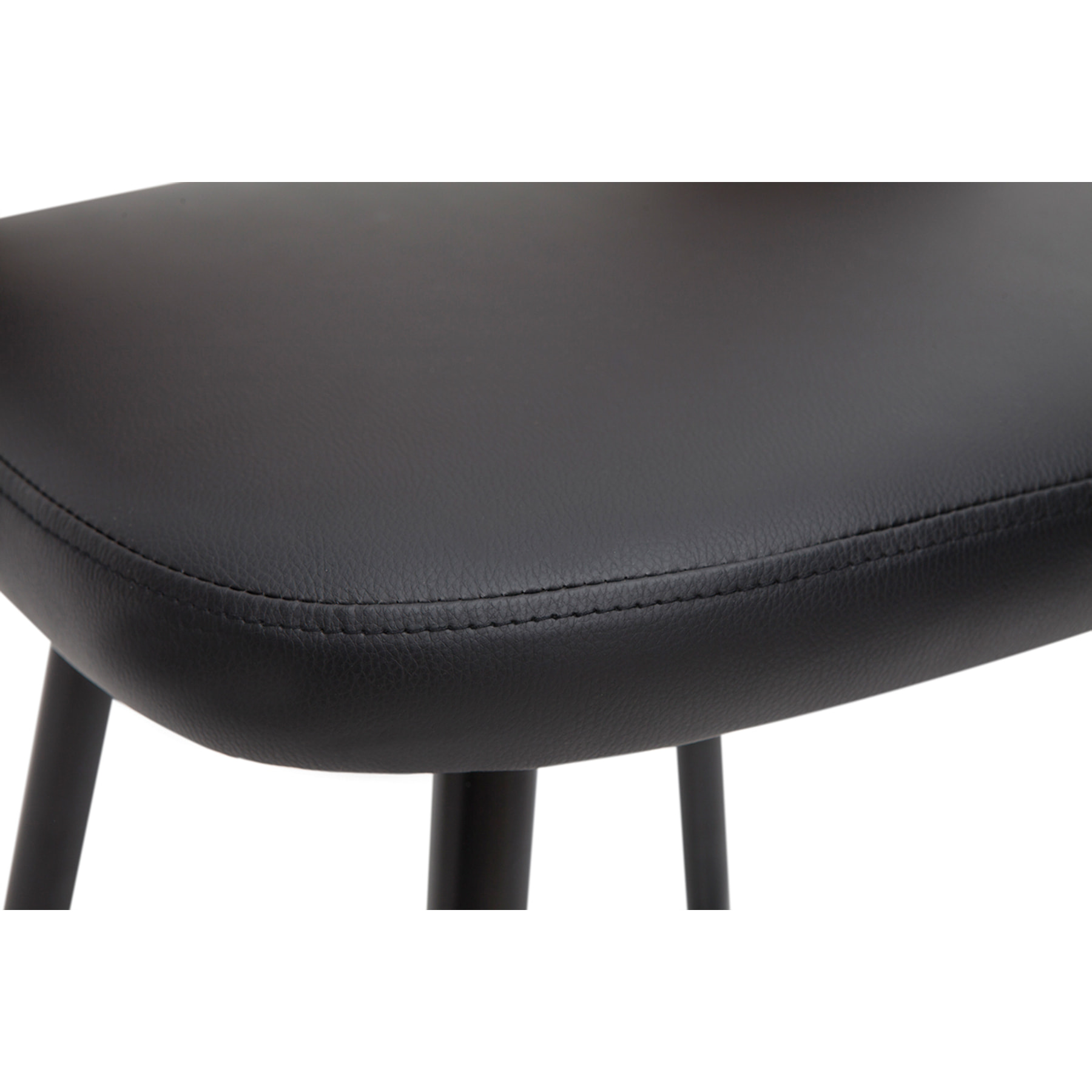 Tabourets de bar design noirs et noyer H66.5 (lot de 2) FALCOM